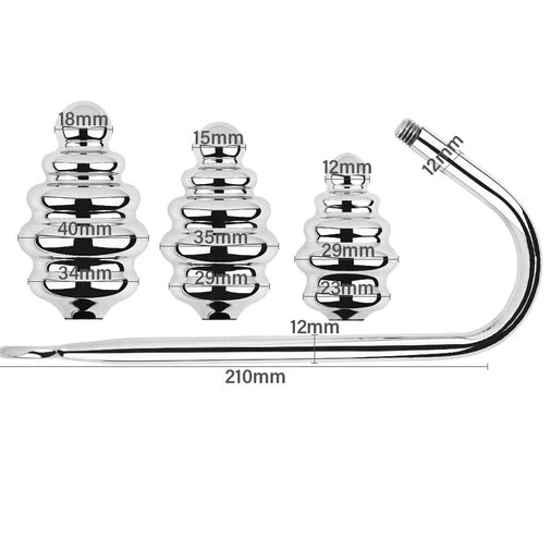 Screw-in Ribbed Hook 8826 Set GreatBenefit Anal 0713